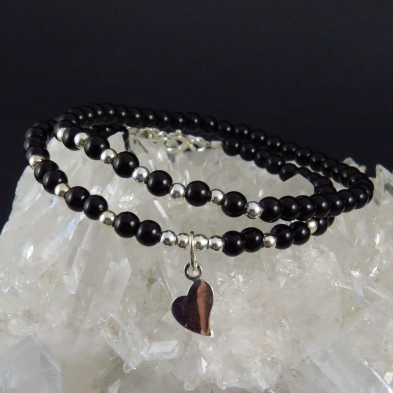Dúo pulseras ónix y plata Dúo pulseras ónix y plata